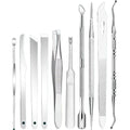 nail art tool kit, 10-piece manicure set for ingrown toenails, thick and hardened nails, care, trimming, and pedicure