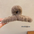 Korean color 11cm hair accessories cross plate hair grab shark clip kids imitation rabbit stuffed back of head hair clip grab clip