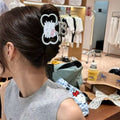2025 new design: high-end, sweet, and girly silver bow hair claw clip/barrette/head accessory