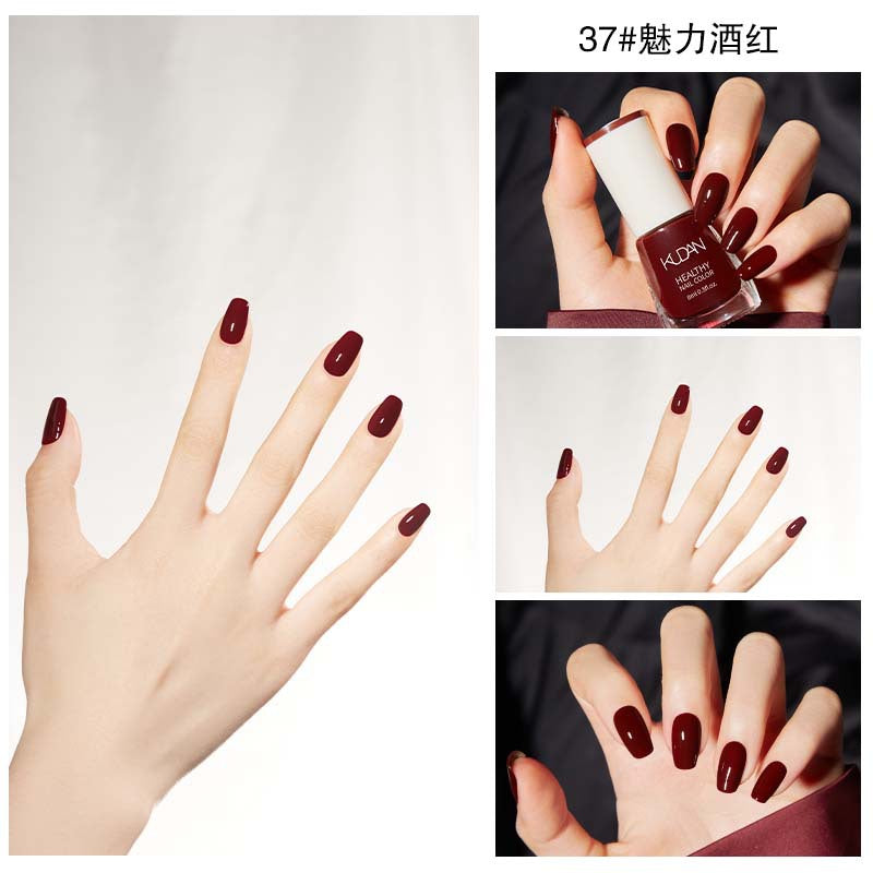 Oily colorful character nail polish, long-lasting, no baking, non-peelable, quick-drying, whitening, non-tearable, cross-border live broadcast nail polish