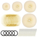 Invisible hair net donut rubber band u-shaped clip hair set ball head net bag 49-piece set small roll