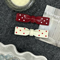 Ankola red bow side hair clip for women bangs broken hair clip classy one-word clip hair clip cute hair accessories