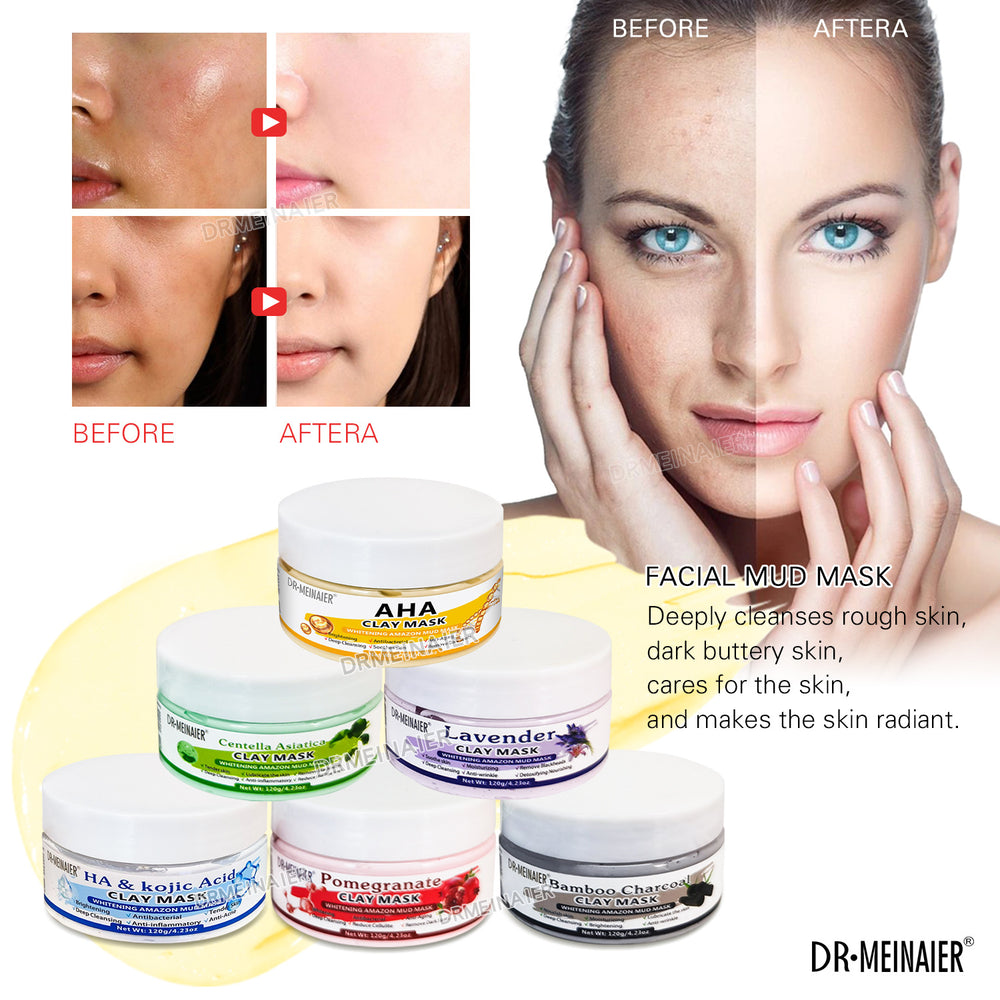 vitamin c mud mask deep cleansing smear-type mung bean mud moisturizing and hydrating ve mask cream 120g