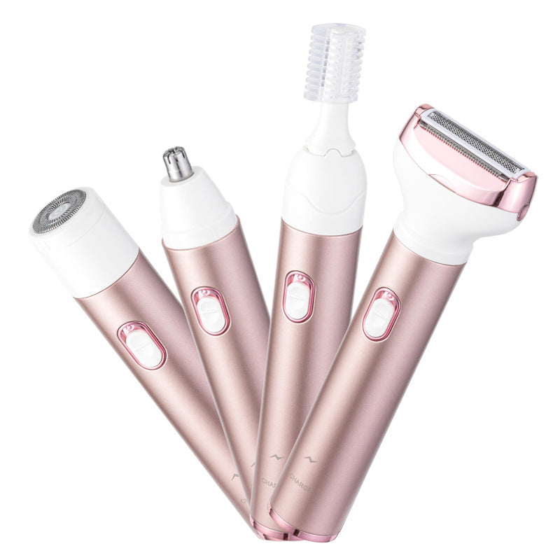 Portable underarm hair remover, leg hair trimmer, and intimate area shaver - women's full body washable electric shaver