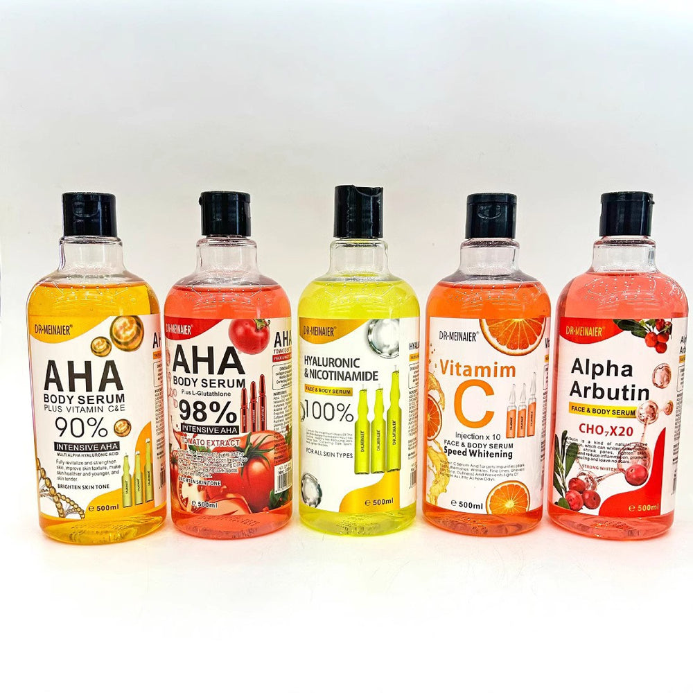 arbutin hydrating, moisturizing and brightening essence original solution repairs and moisturizes the whole body 500ml foreign trade wholesale