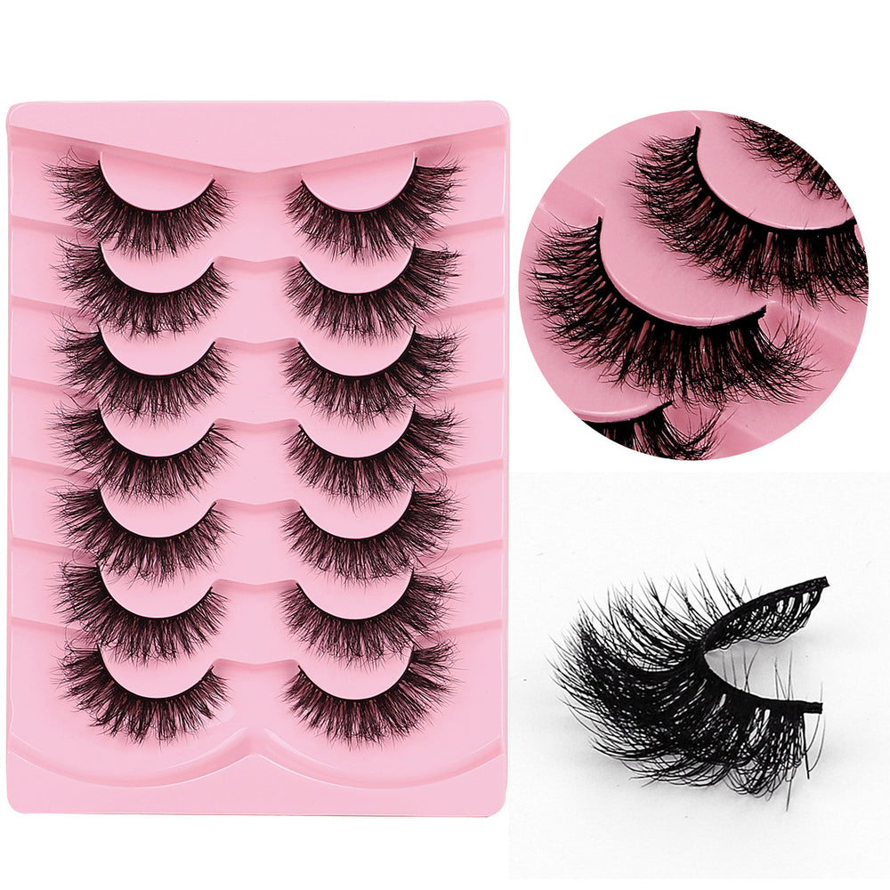 False eyelashes faux mink lashes fluffy long 8d fake lashes