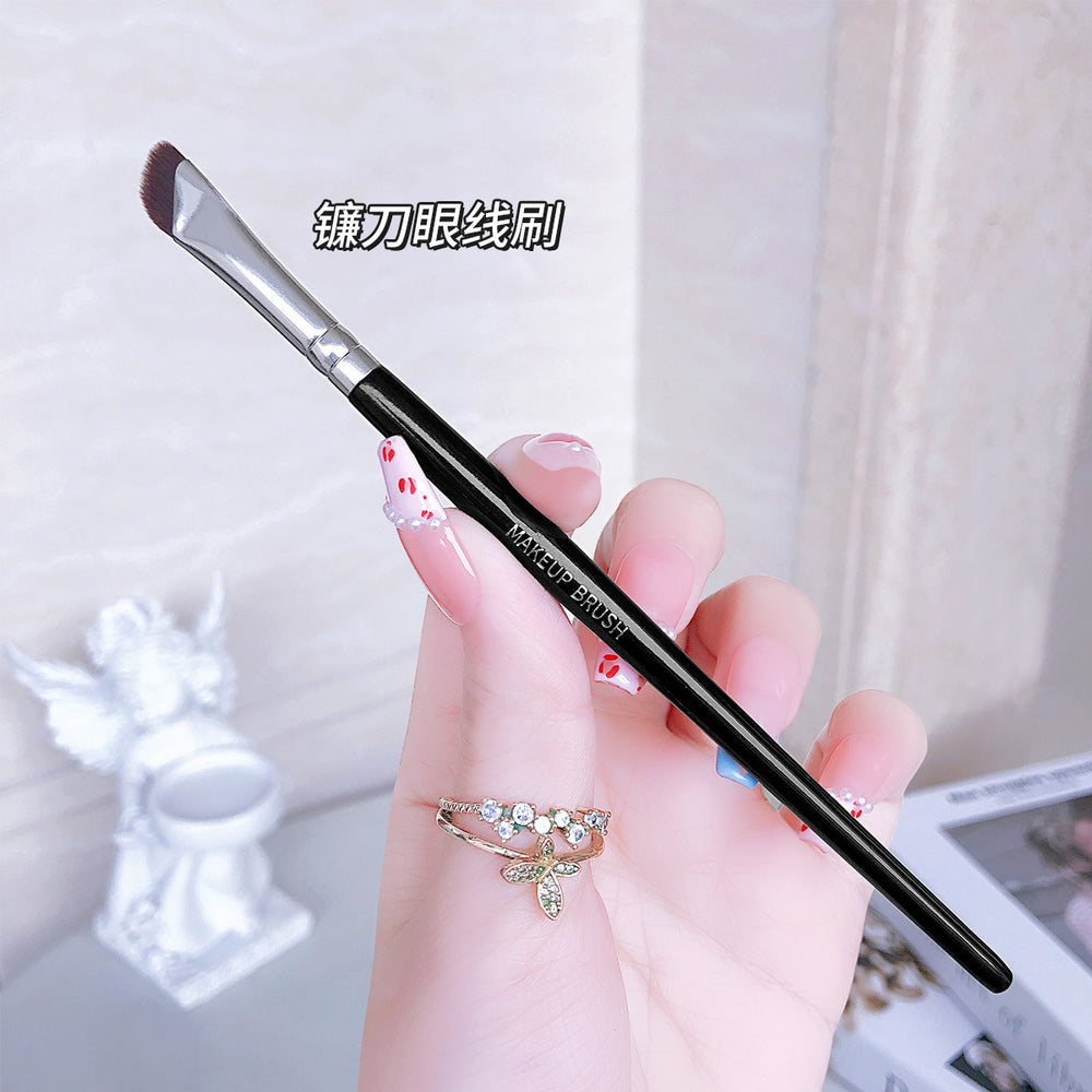 Jonbos wooden handle eyeshadow brush fiber hair large detail tapered silkworm brush eye smudge brush makeup brush eye makeup