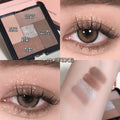 Sweet mint five-color eyeshadow palette - shimmer, matte, highlight, and contour all-in-one - beginner-friendly earth tone eyeshadow