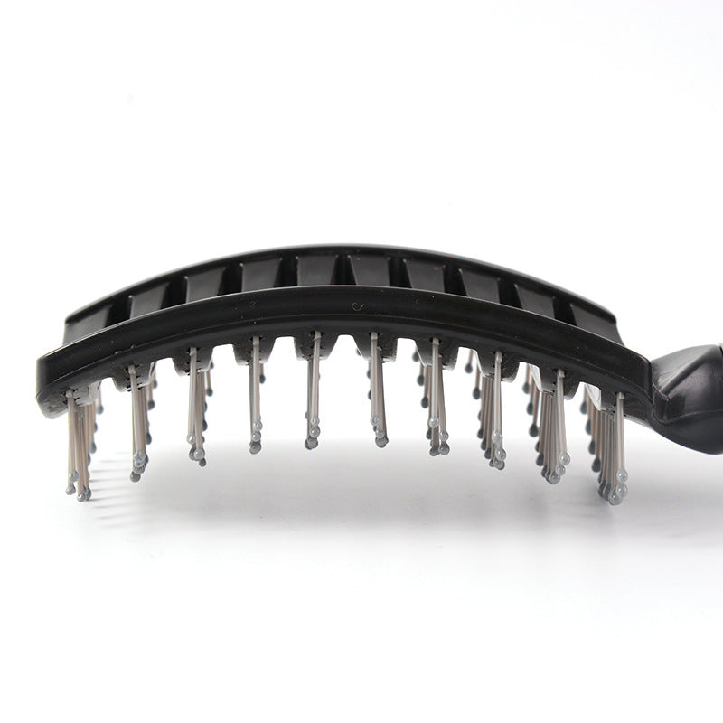 bristle large curved comb wide tooth hairdressing comb rib comb massage smooth hair hairdressing fluffy hair-styling wholesale