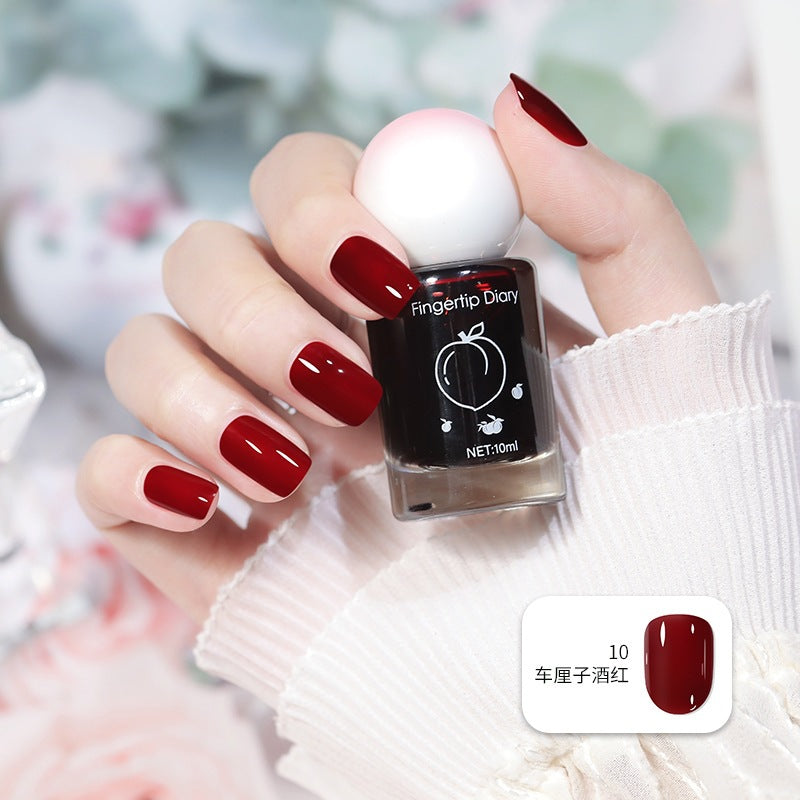 Nail polish summer colorful new color water-based nail polish nude nail polish whitening no-bake peelable nail art