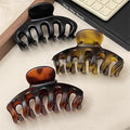Simple korean style acrylic shark clip - high-end, elegant hair clip for the back of the head - large hair claw clip for women - new 2026 collection