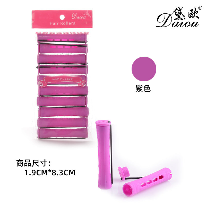 American cold perm bar, curling bar, curling iron, plastic perm rubber band, hairdressing tool, covered hair roll, in stock wholesale