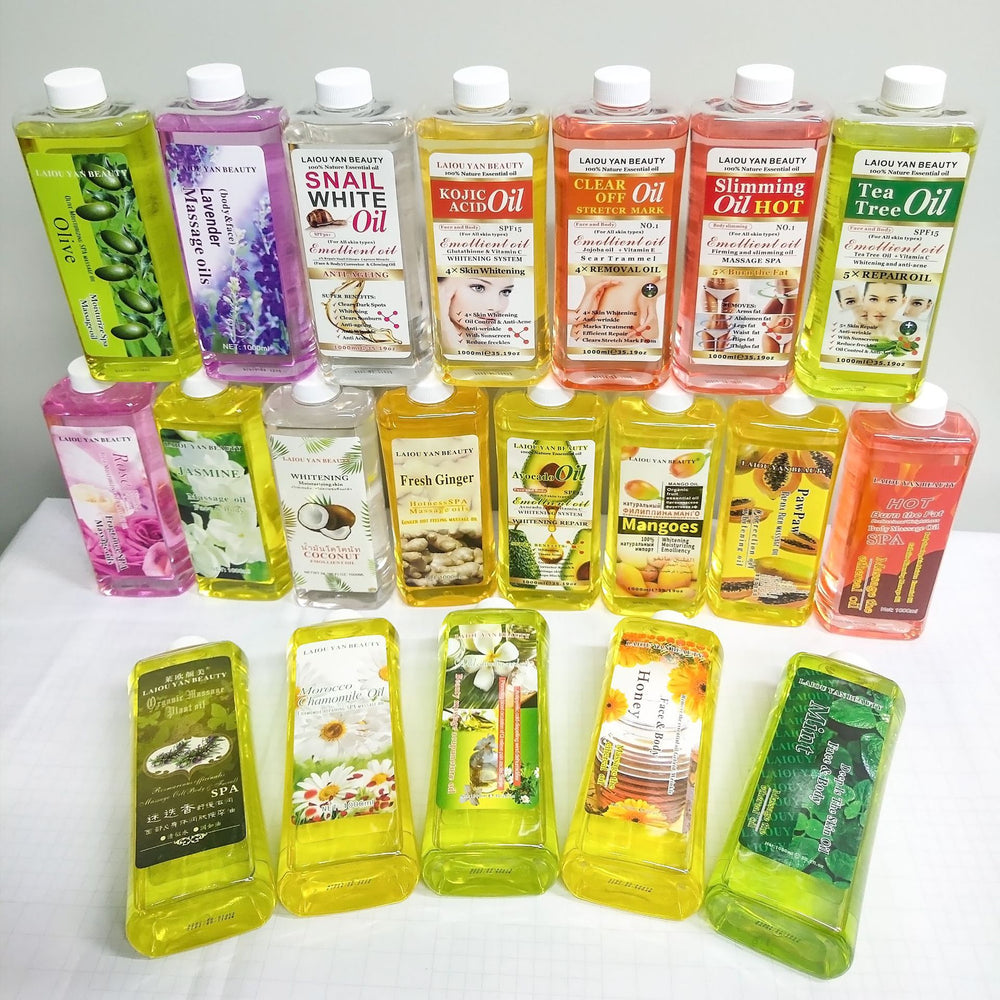 lemongrass essential oil facial body tea tree massage oil massage spa hair care brightening kojic acid oil 1000ml