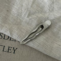 Cold style hairpin metal silver wavy line hairpin side bangs clip female forehead broken hair duckbill clip headwear