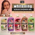 fruit scrub shower gel - moisturizing, deep cleansing, brightening carrot body wash 1000ml - for international trade
