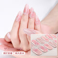 Zhengxiang custom gel nail stickers - european & american leopard print, chasing light cat eye, sparkling uv light, semi-cured nail art stickers, waterproof