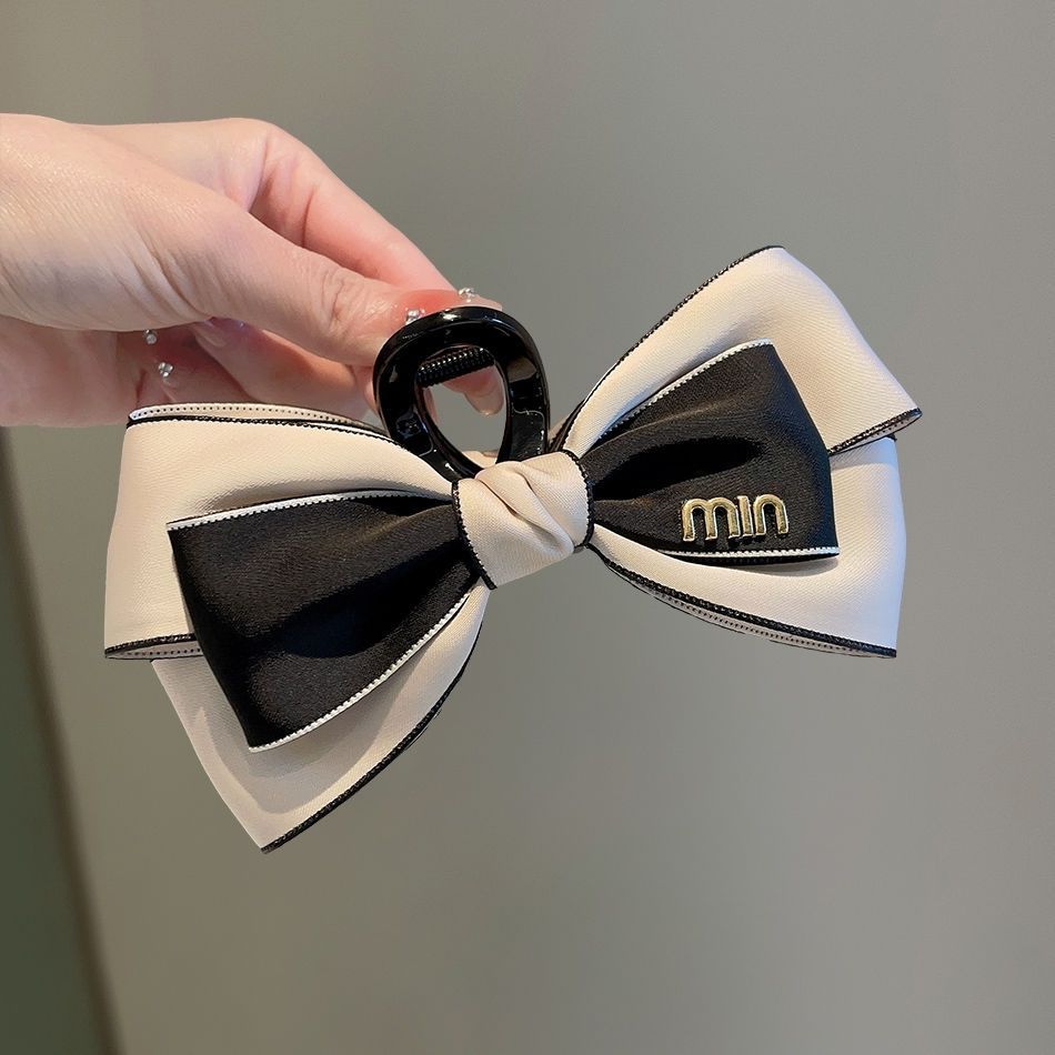 Elegance style double-sided bows gripper hairpin girl on the run princess shark clip elegantclassy top clip