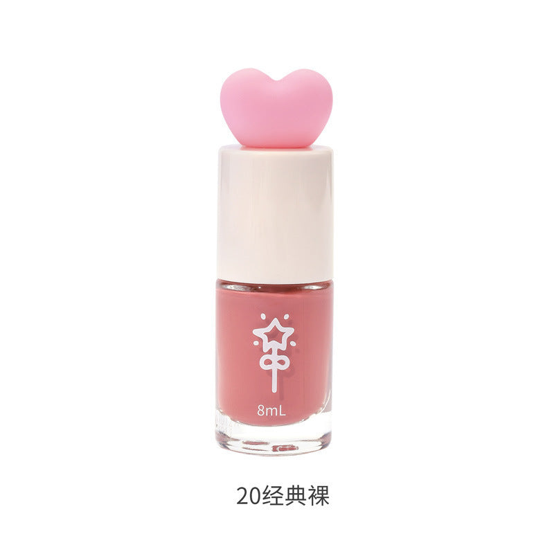 White nail polish water-based tearable whole sheet peel-off cute student new color no baking quick-drying quick-drying hot style fall and winter