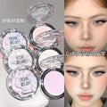 Cappuvini natural volumizing highlighter powder - matte, plumping color for natural, sculpted face, brightens tear troughs and nasolabial folds