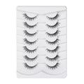 Southeast asian 3d clear band false eyelashes - natural look, japanese style, no-makeup, nude makeup, long and slim eyelashes - full strip