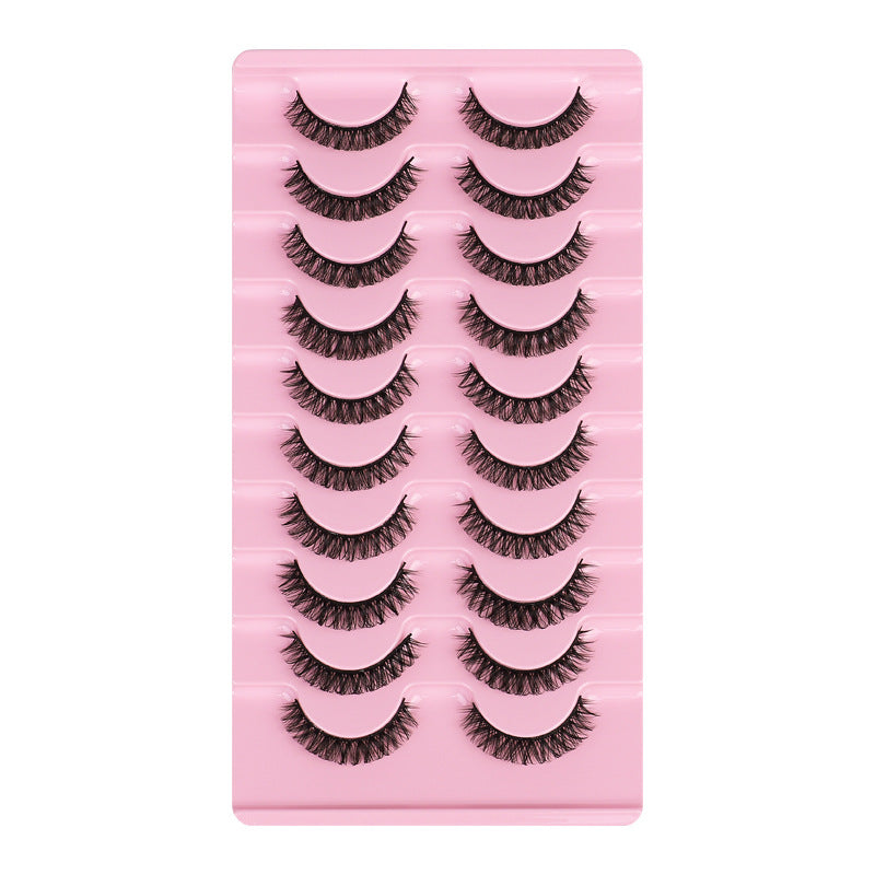 European and american segmented false eyelashes russian volume 3dstereo large curvature european and american thick false eyelashes glue style