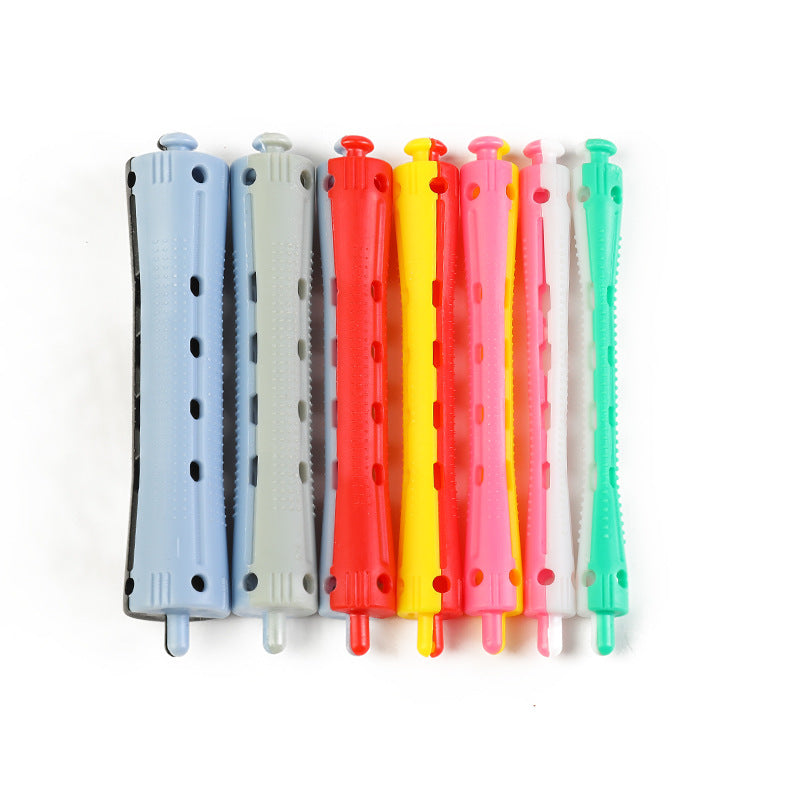 two-color hot curling iron, plastic hot iron, hair styling, hairdressing tools, hair salon equipment, curling iron wholesale