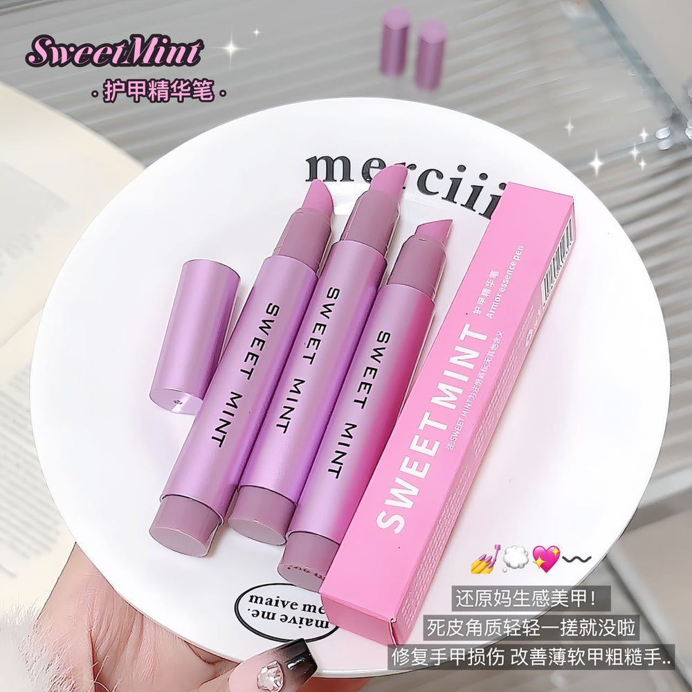 Sweet mint cuticle oil pen - dead skin remover, anti-splitting, nail care, manicure & pedicure treatment