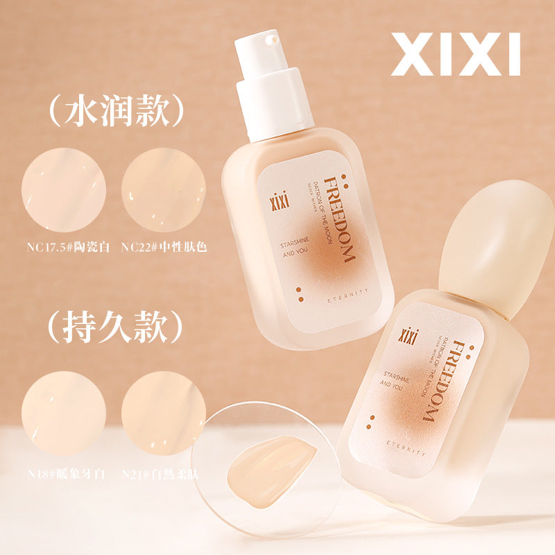 Makeup xixi flawless long-lasting liquid foundation concealer waterproof not easy to remove makeup not stuck powder dry oily skin cream foundation