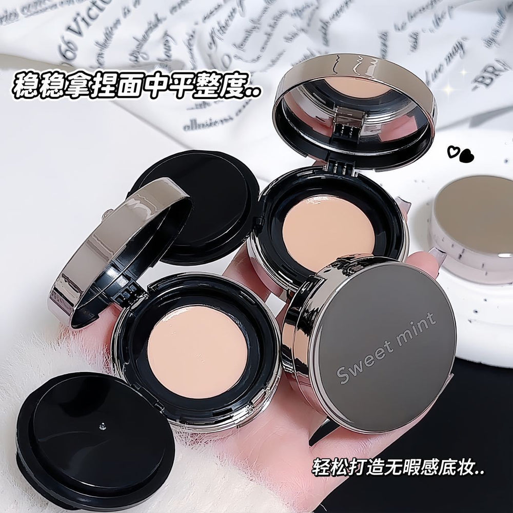 Sweet mint moisturizing cream covers spots, acne marks, dark circles, long-lasting waterproof, non-removing makeup concealer bottom cream