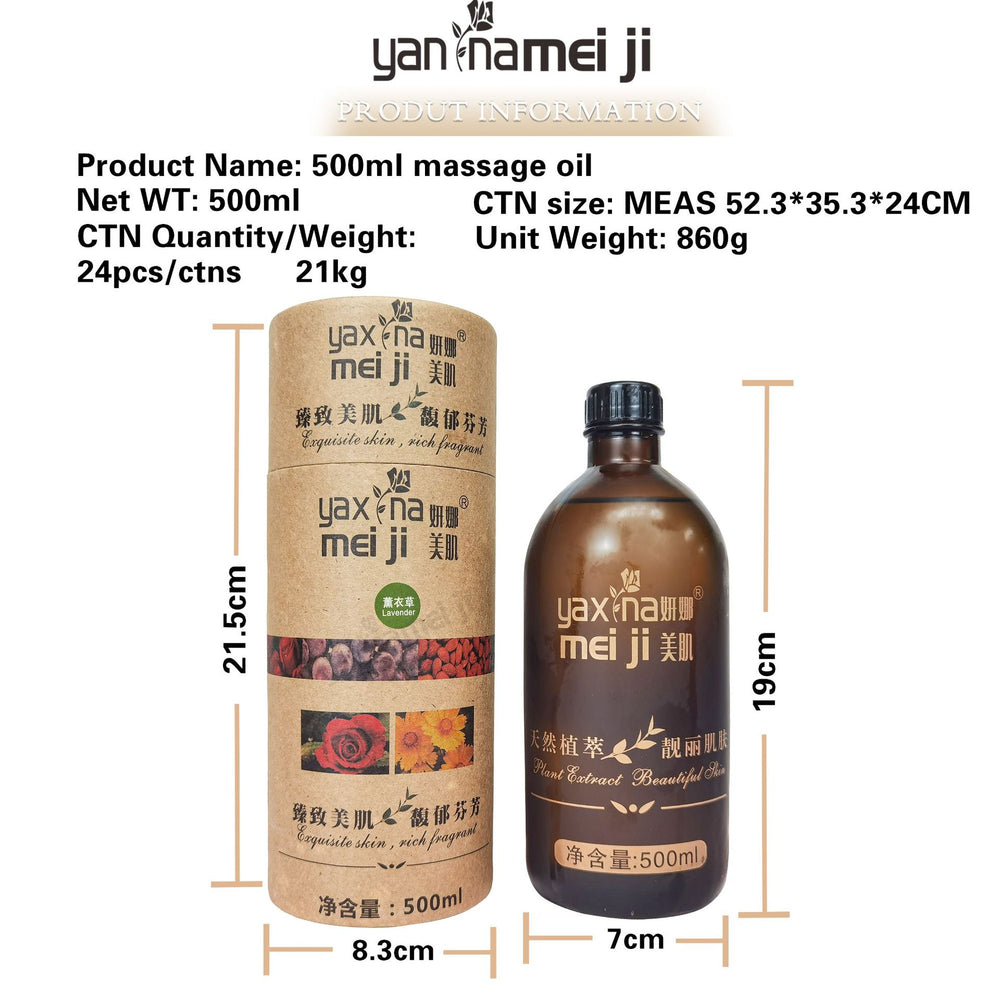 Yana beauty aromatherapy rose essential oil beauty salon line essential oil full body massage cylinder essential oil 500g open back massage