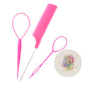 Pointed tail comb, hair pin, rubber band, hair curler suit, hair braiding tool, steel needle comb, ball head hairdressing styling supplies