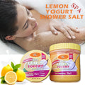 lemon yogurt scrub bath salt - exfoliates, brightens, moisturizes, deep cleansing scrub & body wash 720g