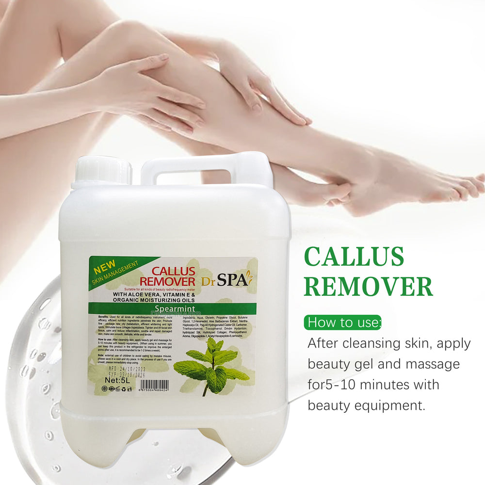 body and foot exfoliating gel, gentle exfoliating gel, softening calluses, peeling, cleansing skin, export