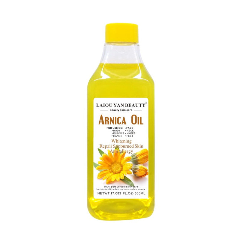 brightening & hydrating rosehip oil 500ml, aloe vera massage oil for hair, face & body, grape seed essential oil