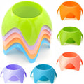 Beach cup coasters - traveler's essential outdoor organizer tray - plastic cup holder - 5-pack - cross-border hot seller