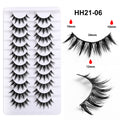 Full strip false eyelashes - natural, realistic, cosplay, barbie, manga, puffy eyelid, devil eyes, can create double eyelids