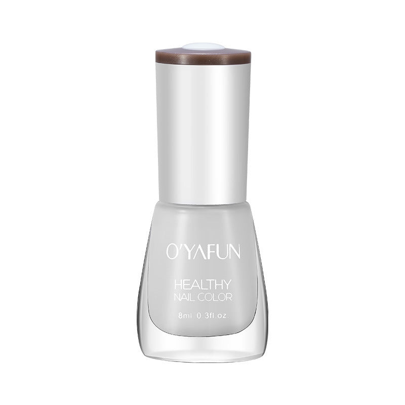 New ouyafei water-based nail polish, no baking required, quick-drying, peelable, 8ml, student-friendly clear top coat, wholesale