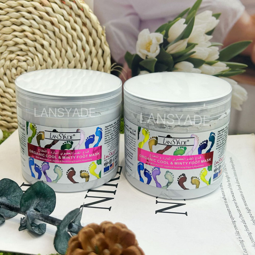 foreign trade refreshing mint organic foot massage cream nourishing and moisturizing foot mask 500ml wholesale