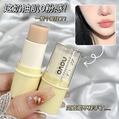 Novo silk satin softening primer stick - invisible pores, hydrating concealer, waterproof, non-caking, student-friendly affordable primer
