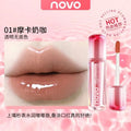 Makeup novo zero sensation mirror translucent lip glaze female student affordable mirror moisturizing plump lips whitening lip gloss