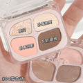 Makeup novo smart four-color eyeshadow silkworm palette pearlescent flash brightening highlight shadow eyeshadow silkworm all-in-one palette
