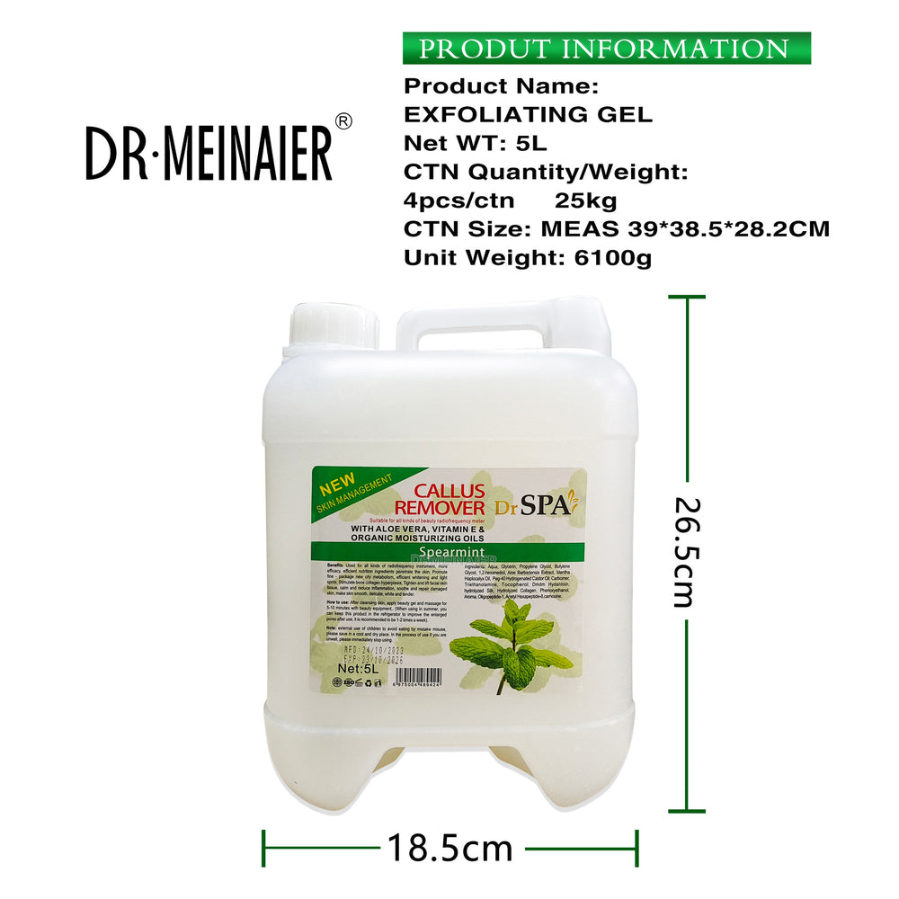 body and foot exfoliating gel, gentle exfoliating gel, softening calluses, peeling, cleansing skin, export