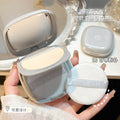 Leqi velvet long-wear pressed powder - dual use (wet & dry), concealing, oil-control, setting, waterproof, smudge-proof, for dry & oily skin, finishing powder