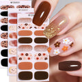 Zhengxiang semi-cured gel nail stickers waterprooffashion cross-border french uv manicure stickers flash onion powder ice transparent nail