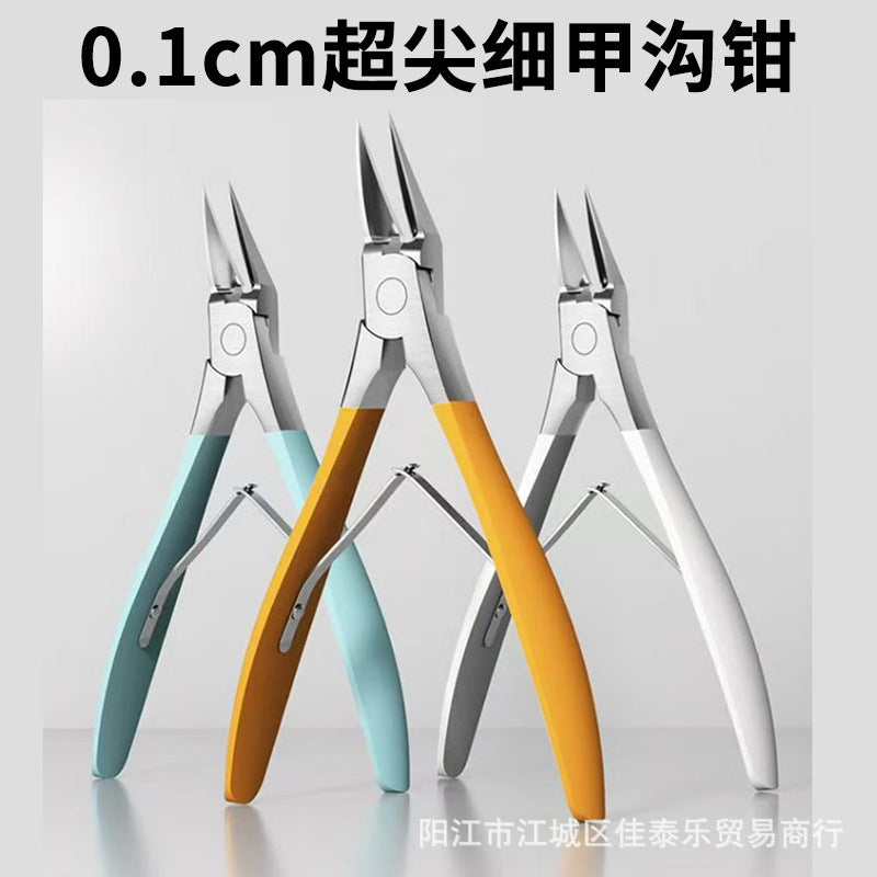 New arrival nail scissors, special nail clippers for nail grooves, pedicure handy gadget, toenail scissors, stainless steel eagle beak nail clippers