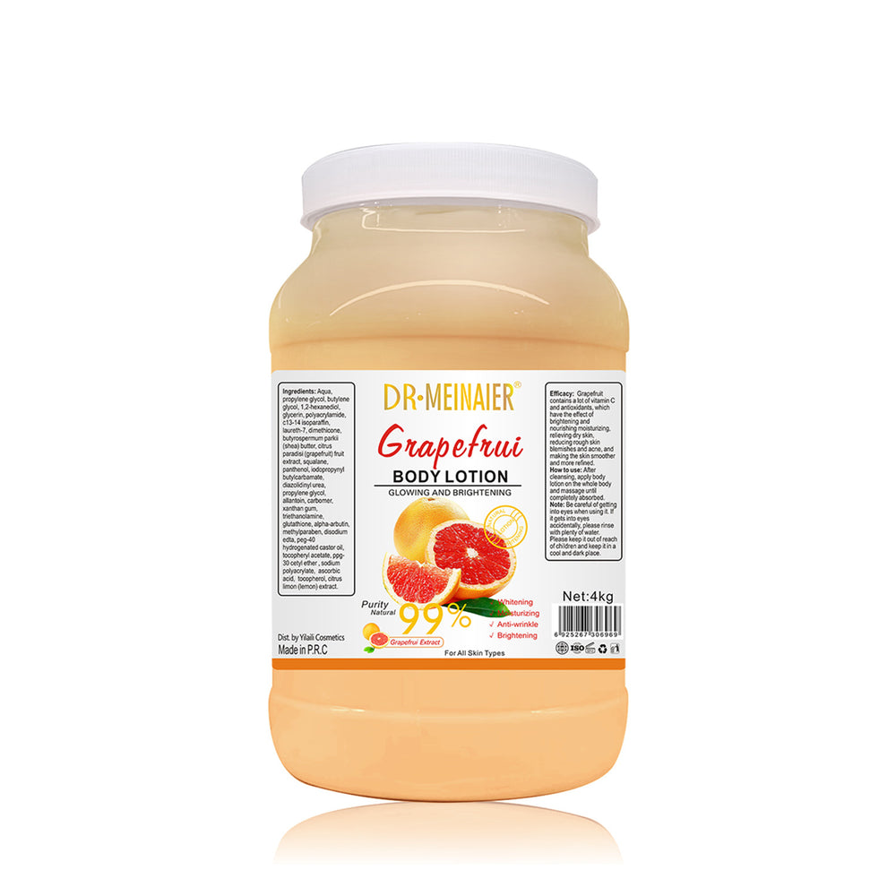 vitamin c brightening body lotion - moisturizing, exfoliating, face & body - rose & lavender scent - 4kg