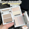 Makeup novo double color highlighter stereo modification contour matte highlight shadow nose shadow contour all-in-one palette