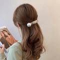 Casual design large pearl hairpin for women, back of head hairpin, classy shark clip, headwear, new arrivalsummer gripper