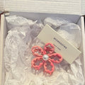 Gradient color dopamine flower small hair clip for women y2k high-end elegant hair clip 2024 new year shark clip