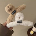 Maillard letter autumn and winter 13cm plush gripper for women 2024 new style back of head hair shark clip hairpin